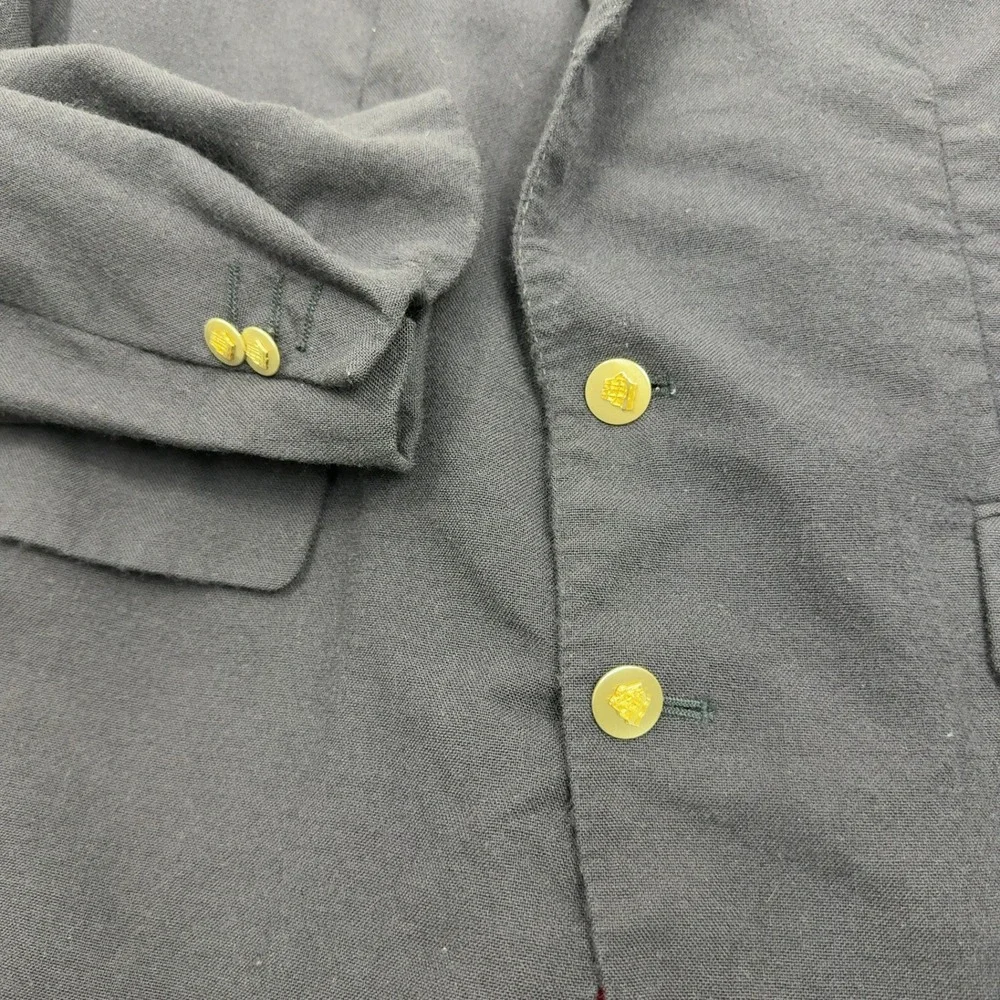 Vintage Triminghams Blazer Mens 42 Navy Wool Gold Buttons Preppy Classic